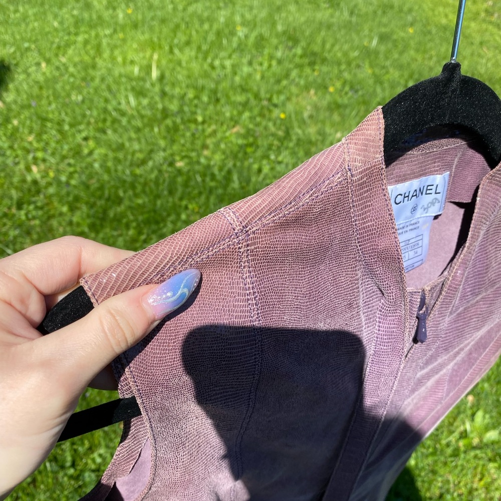 Leather Chanel top - Picture 5 of 15